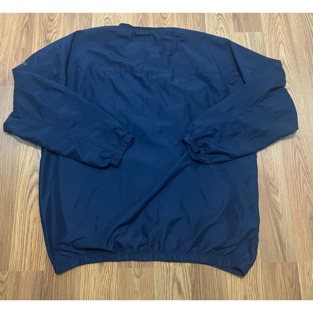 FootJoy Pullover Mens Extra Large Windbreaker Golf V Neck Navy St Thomas USVI